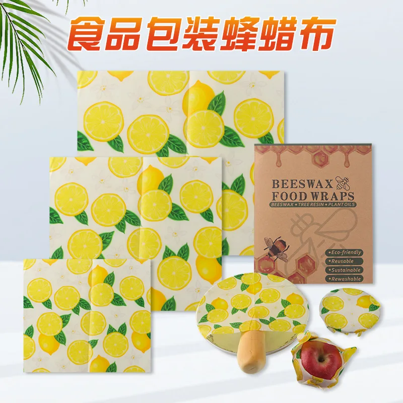 Beeswax Food Cover - Food Grade Beeswax Fresh-Keeping Cloth Fresh-Keeping