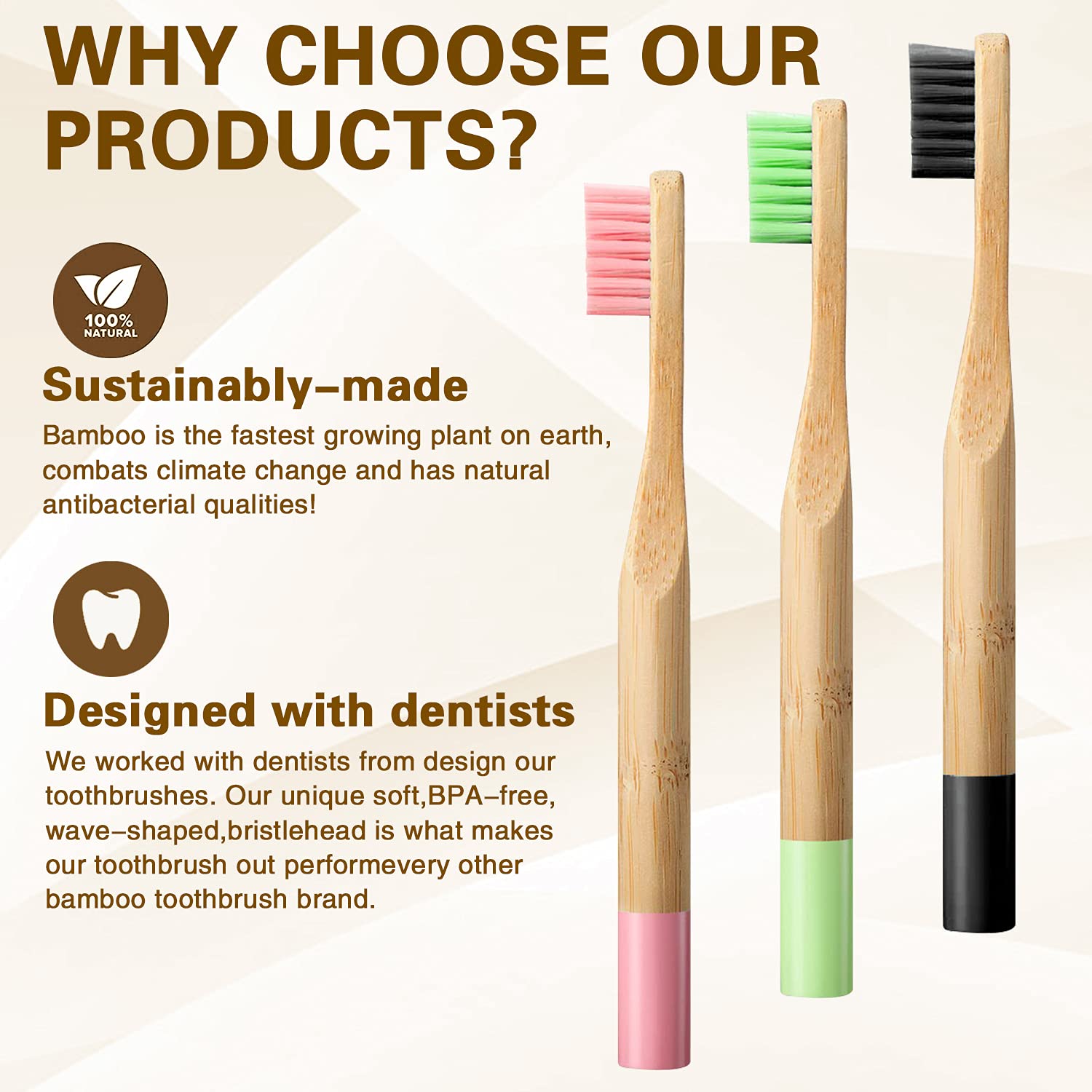 10/20 Pcs Kids Bamboo Toothbru – обзор и цена Bamboo Toothbrush Set