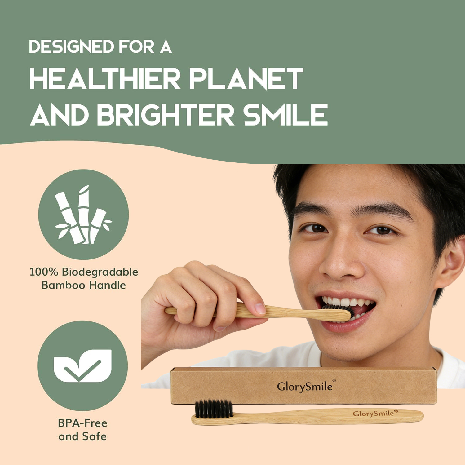 1/4 Pcs Bamboo Toothbrushes -  – обзор и цена Bamboo Toothbrush Set