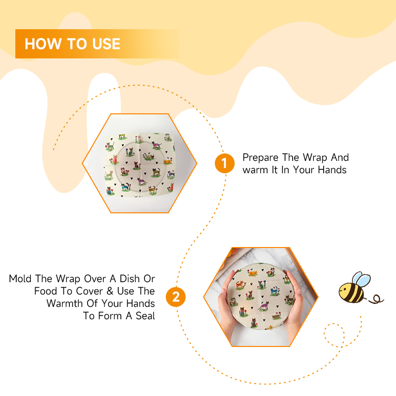 6 Packs (2S. 2M, 2L) reusable  – обзор и цена Beeswax Food Cover
