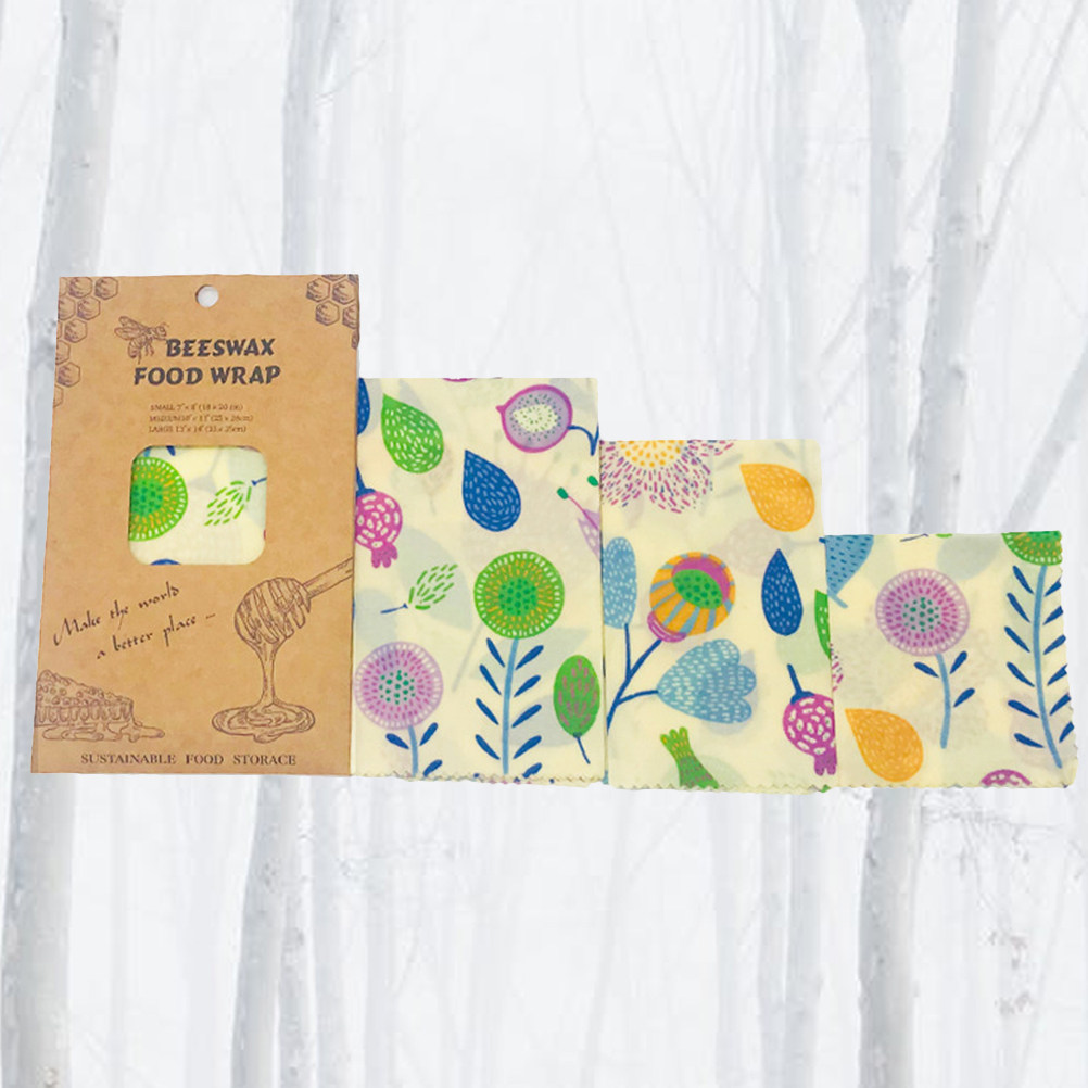 3pcs Beeswax Food Wraps Reusab – обзор и цена Beeswax Food Cover