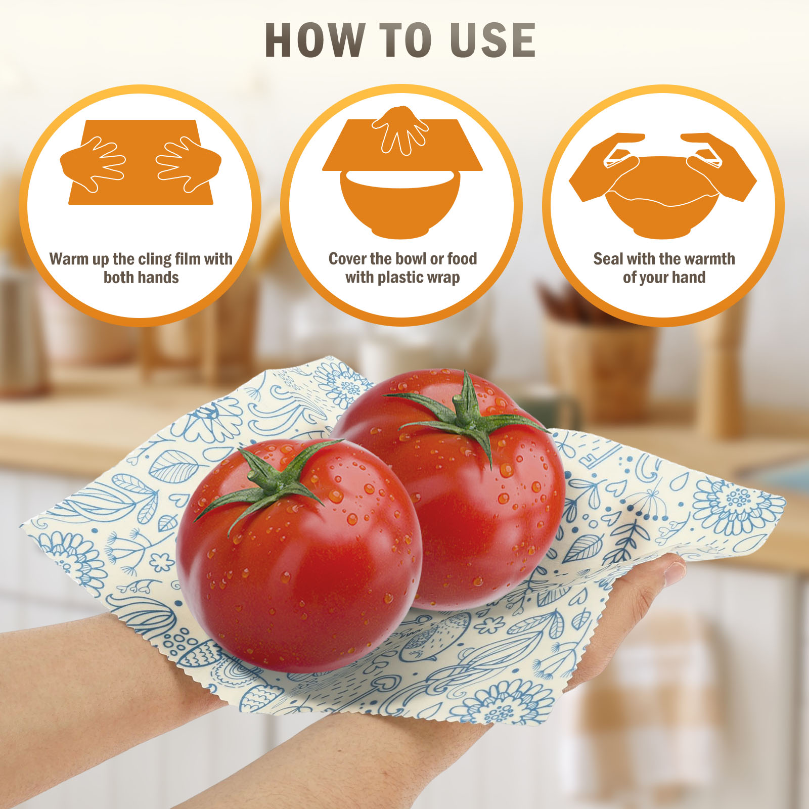 9 Pcs Organic Beeswax Wrap Reu – обзор и цена Beeswax Food Cover