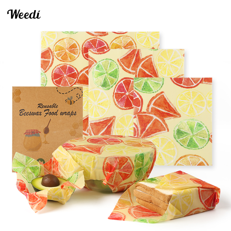 WEEDI 6PCS Plastic-Free Reusab – обзор и цена Beeswax Food Cover