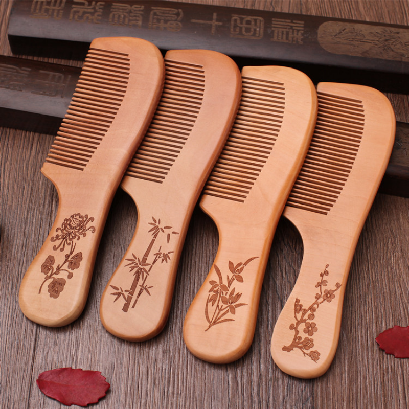 Natural Peach Wood Hair Comb C – обзор и цена Bamboo Toothbrush Set