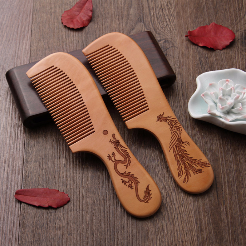 Natural Peach Wood Hair Comb C – обзор и цена Bamboo Toothbrush Set