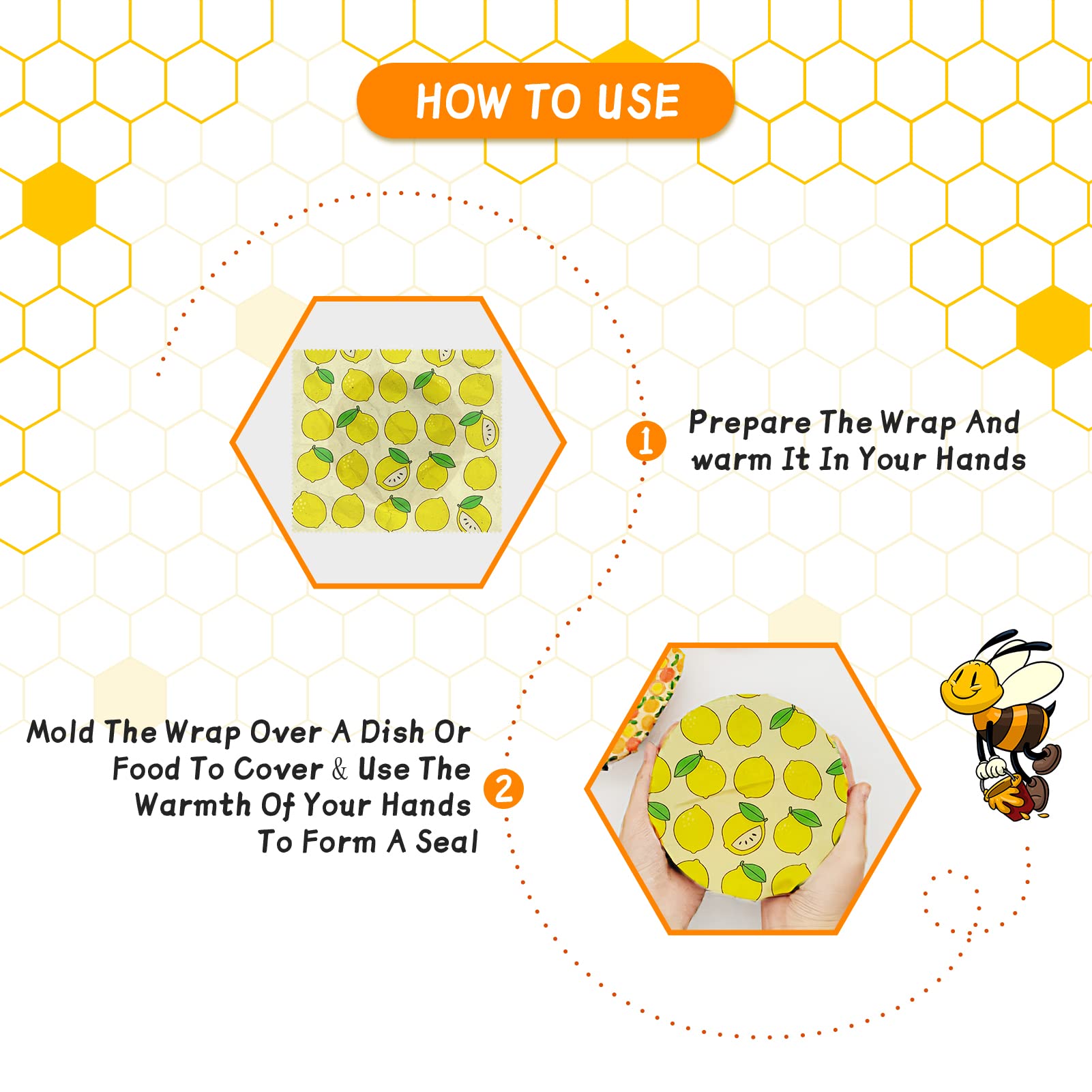 Reusable Beeswax Wrap Eco-Frie – обзор и цена Beeswax Food Cover