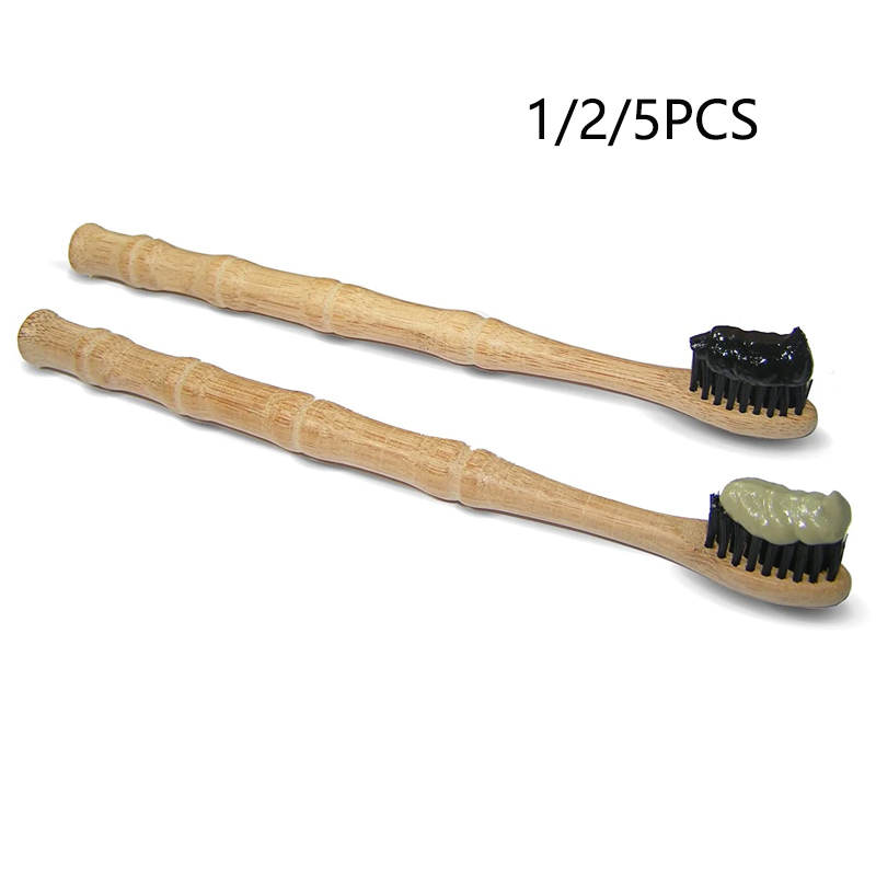 1/2/5 Pcs Natural Biodegradabl – обзор и цена Bamboo Toothbrush Set
