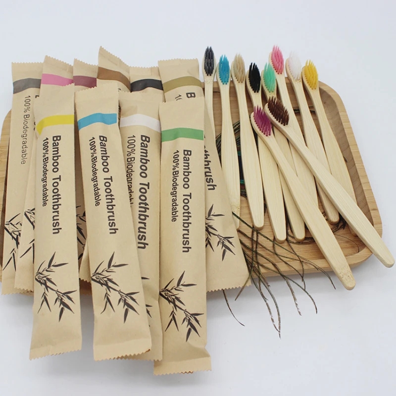 Bamboo Toothbrushes 100Pcs Eco – обзор и цена Bamboo Toothbrush Set