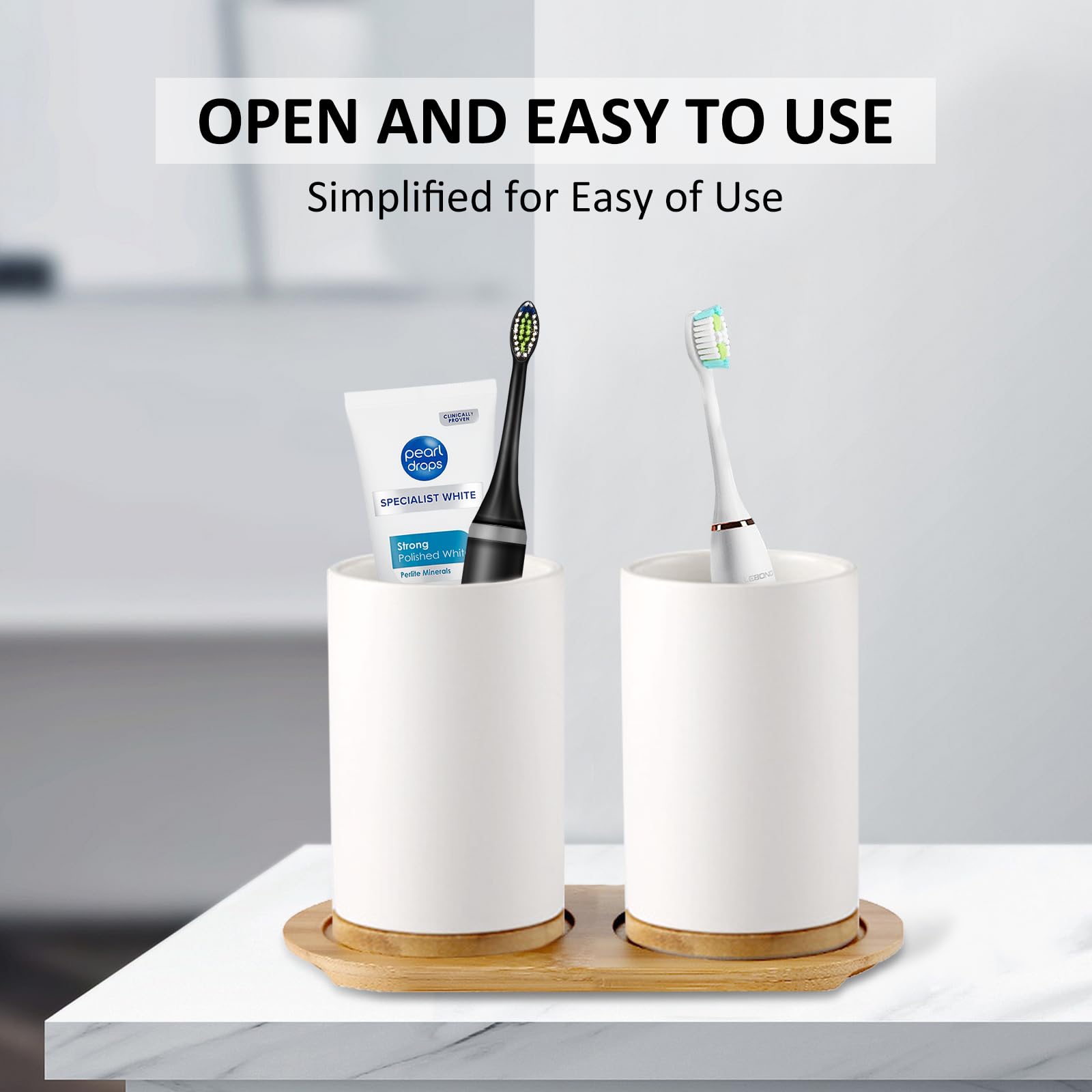 Ceramic Bathroom Set Fine Cera – обзор и цена Bamboo Toothbrush Set
