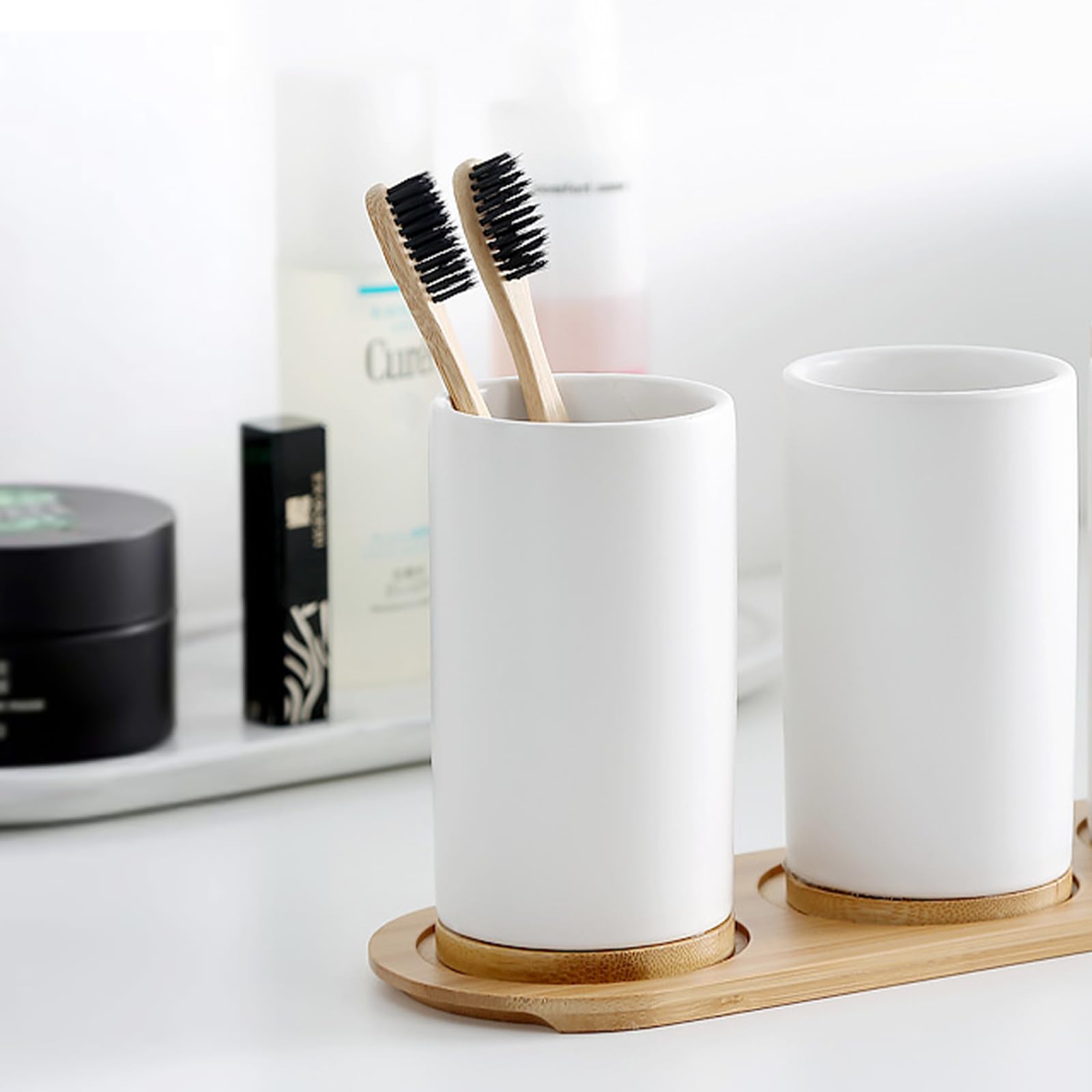 Ceramic Bathroom Set Fine Cera – обзор и цена Bamboo Toothbrush Set
